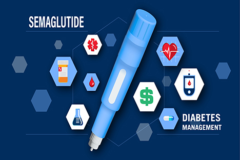 Una inyección de semaglutida para tratar la diabetes, la obesidad y el Alzheimer. 